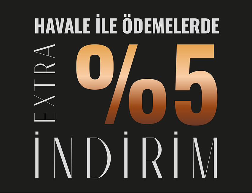 HAVALE İLE ÖDE EKSTRA %5 İNDİRİM KAZAN